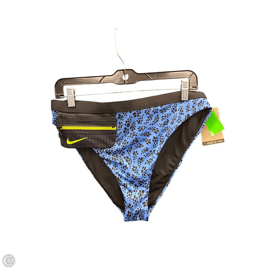 Swimsuit Bottom By Nike Apparel In Black & Blue, Size: L