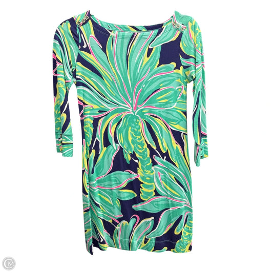 Dress Designer By Lilly Pulitzer In Green & Pink, Size: Xs