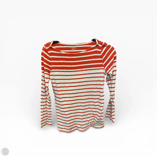 Top Long Sleeve By J. Crew In Striped Pattern, Size: M