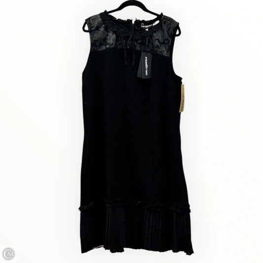 Dress Designer By Karl Lagerfeld In Black, Size: 16