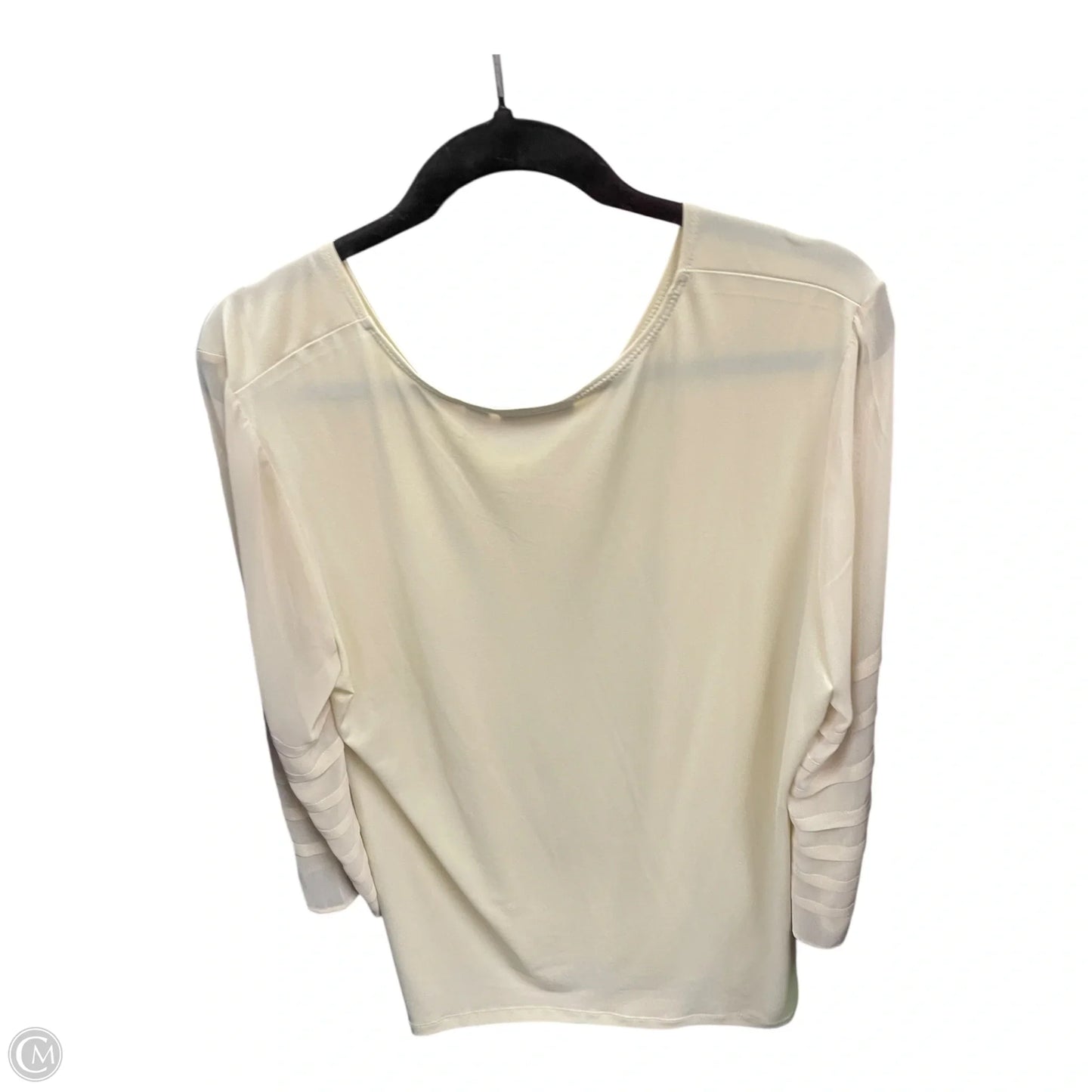 Top 3/4 Sleeve By Susan Graver In Tan, Size: L
