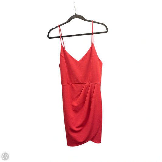 Dress Casual Short By Lulus In Coral, Size: Xl