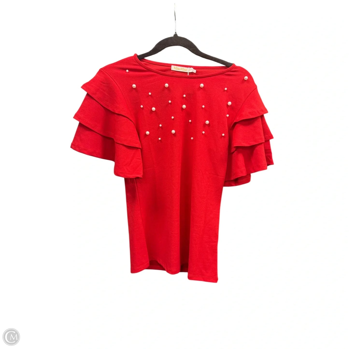 Top Short Sleeve By Clothes Mentor In Red, Size: L