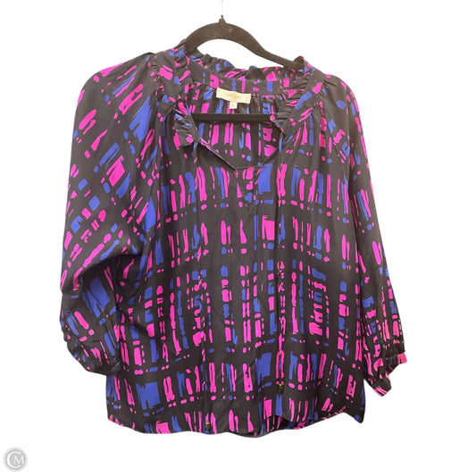 Blouse 3/4 Sleeve By Clothes Mentor In Multi-colored, Size: Xl