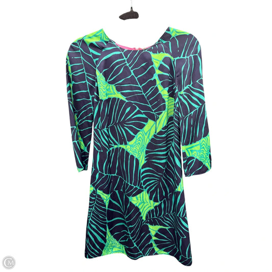 Dress Designer By Lilly Pulitzer In Blue & Green, Size: 0