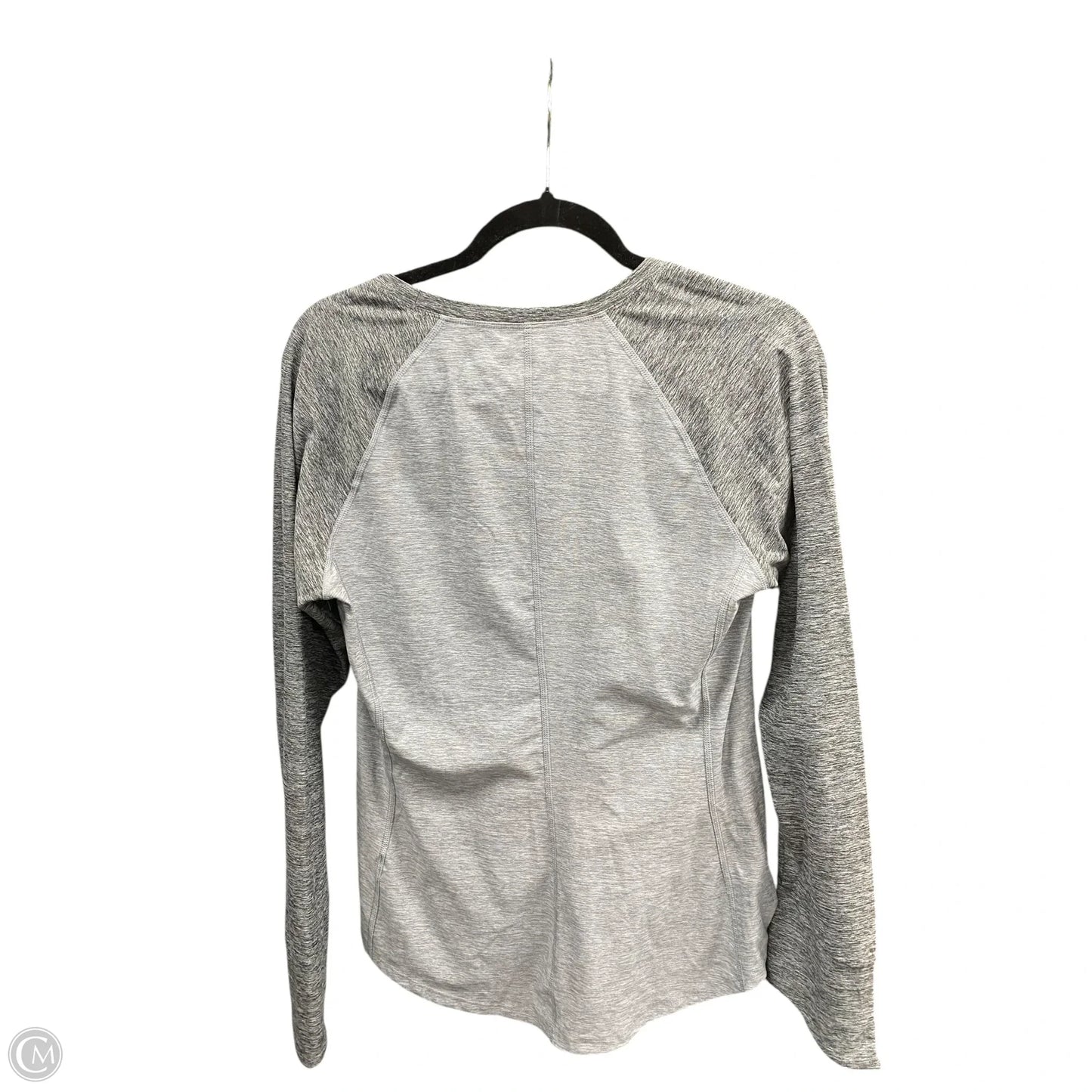 Athletic Top Long Sleeve Crewneck By The North Face In Grey, Size: M
