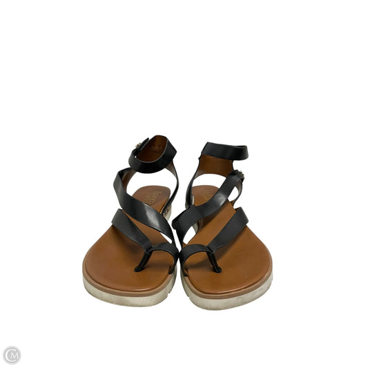 Sandals Heels Platform By Franco Sarto In Black, Size: 8