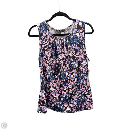 Top Sleeveless By Tahari In Multi-colored, Size: L
