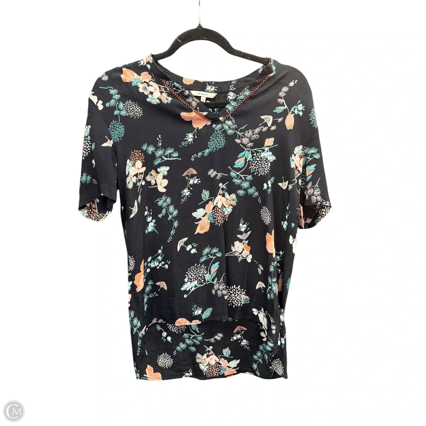 Top Short Sleeve By Clothes Mentor In Floral Print, Size: S