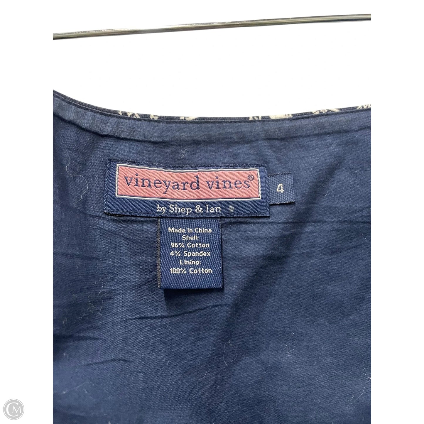 Dress Casual Short By Vineyard Vines In Blue & White, Size: 4