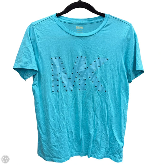Top Short Sleeve By Michael By Michael Kors In Blue, Size: S