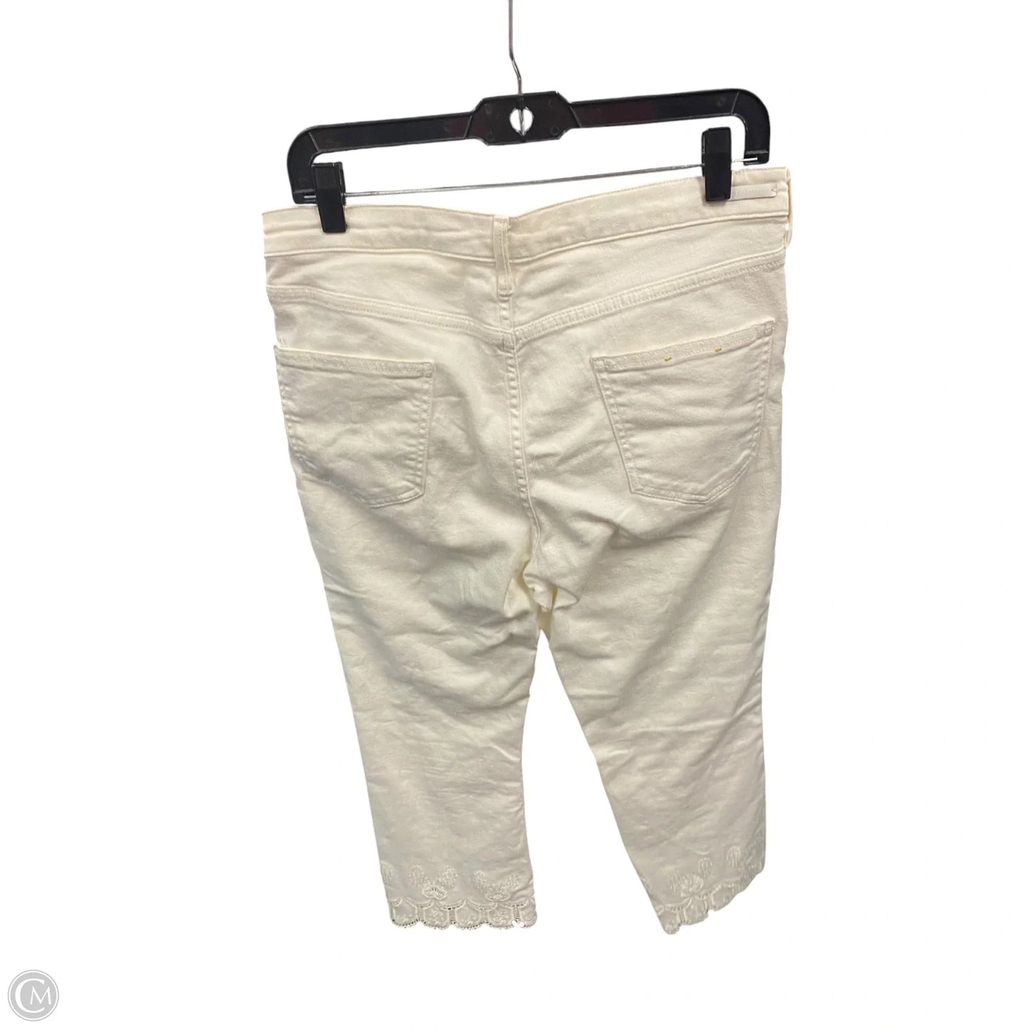 Jeans Flared By Pilcro In Cream, Size: 12