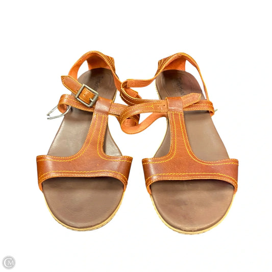 Sandals Heels Wedge By Timberland In Brown, Size: 10