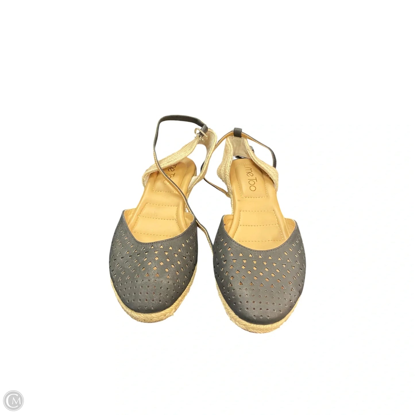 Shoes Heels Wedge By Me Too In Black & Tan, Size: 7.5