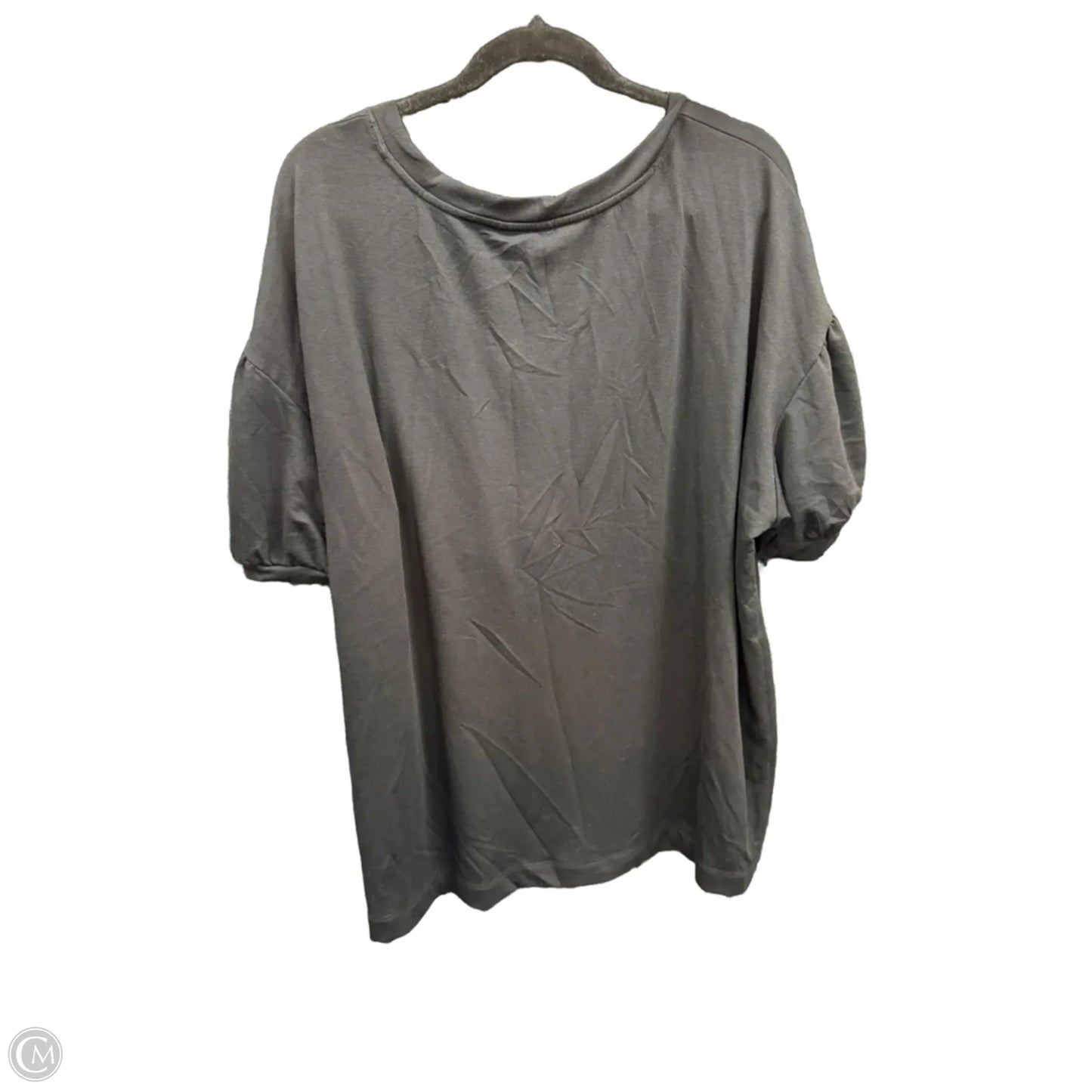 Top Short Sleeve By Crown And Ivy In Black, Size: 4x