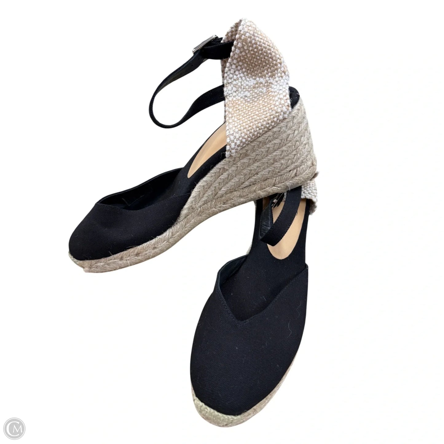 Shoes Heels Wedge By Clothes Mentor In Black, Size: 8.5
