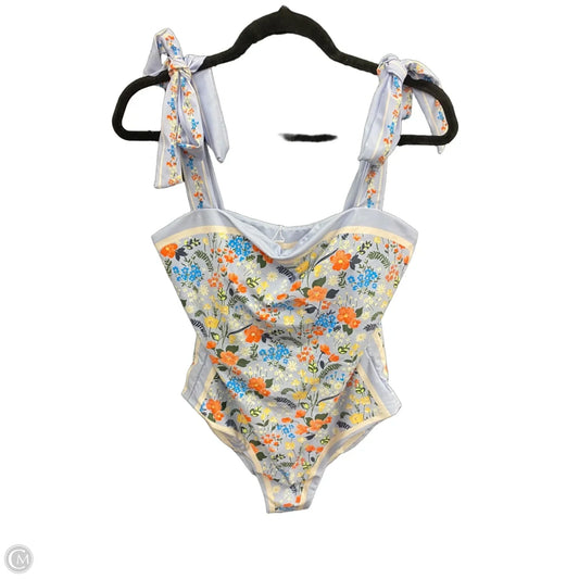Swimsuit By Clothes Mentor In Floral Print, Size: 2x