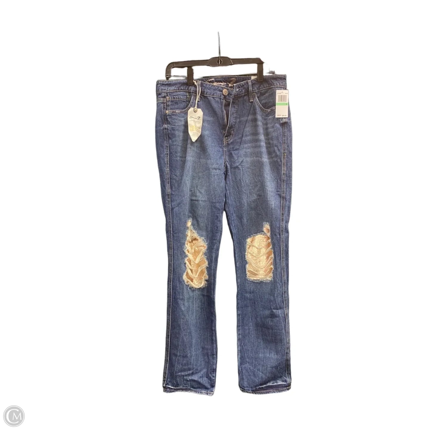Jeans Straight By Seven 7 In Blue, Size: 8