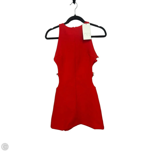 Dress Casual Short By Zara In Red, Size: Xs