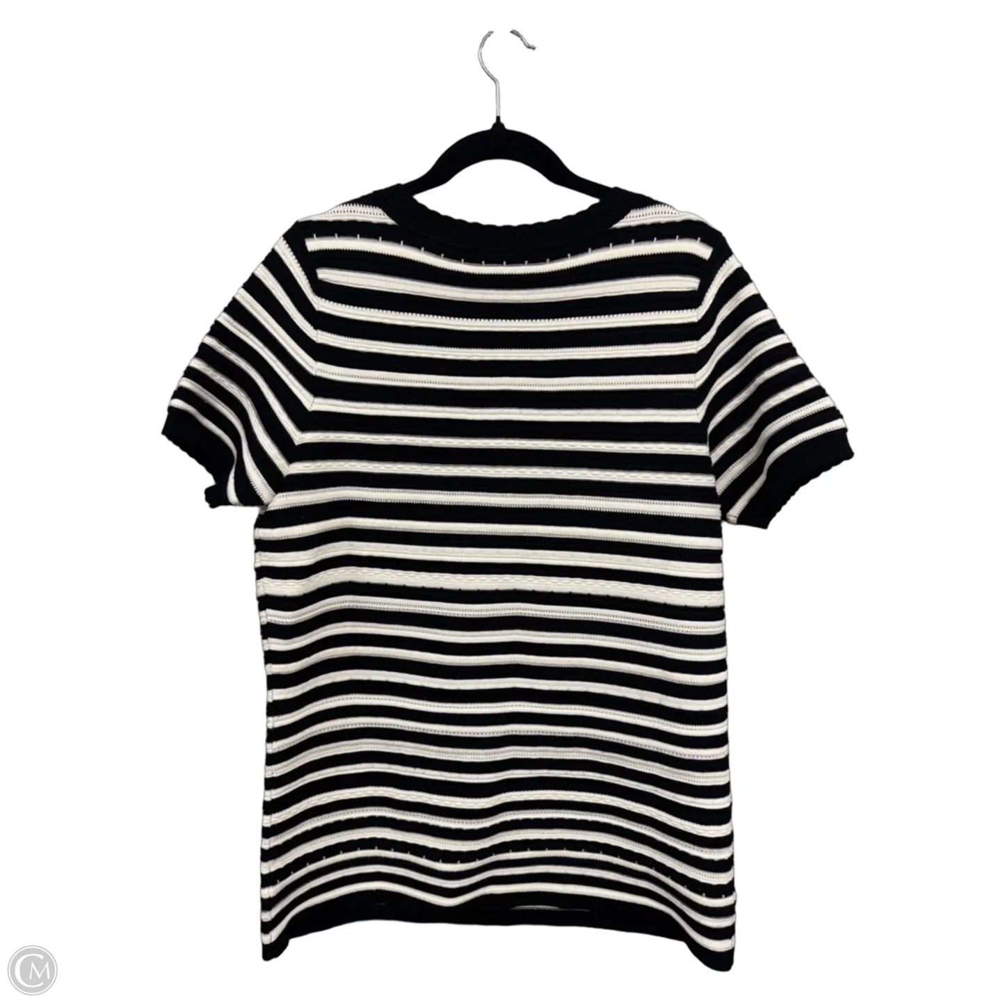 Sweater Short Sleeve By Lane Bryant In Striped Pattern, Size: Xl