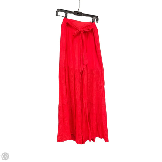 Pants Wide Leg By Flying Tomato In Red, Size: S