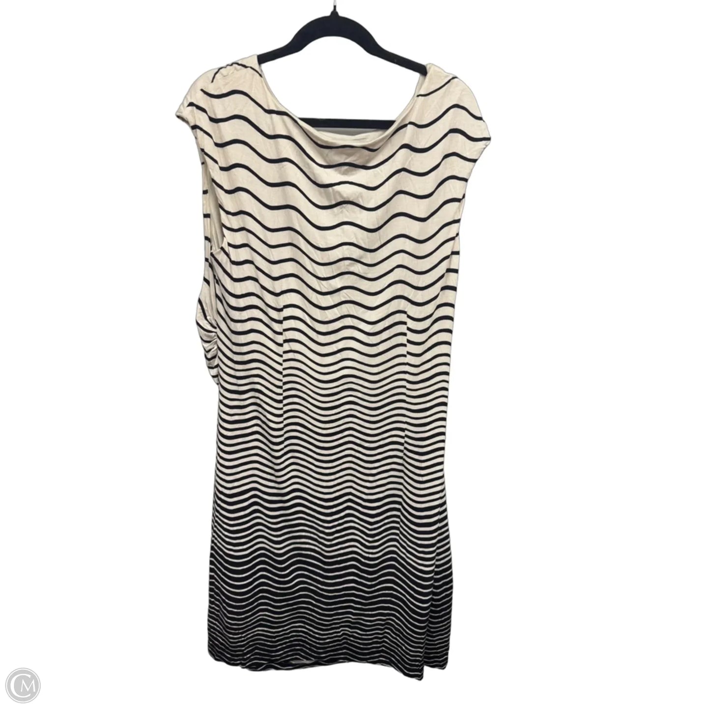 Dress Casual Midi By Loft In Striped Pattern, Size: Xl