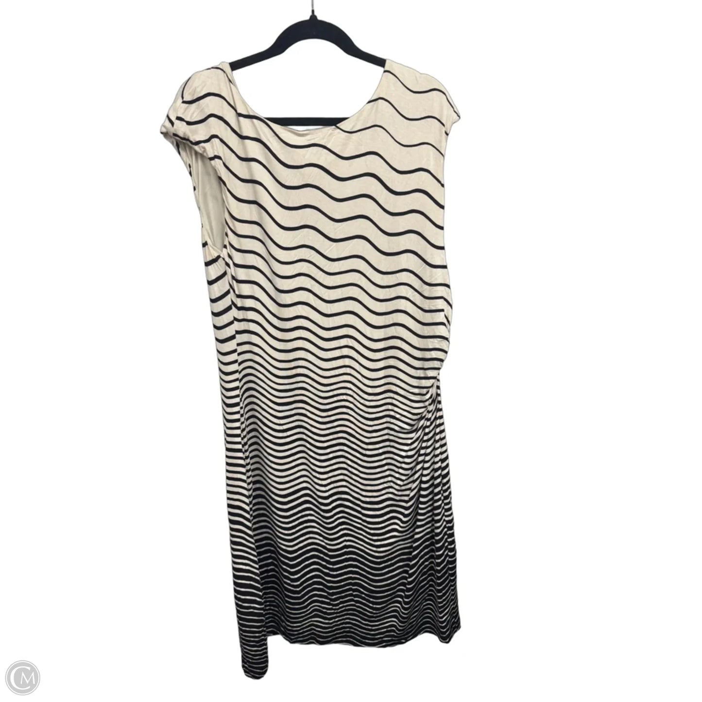 Dress Casual Midi By Loft In Striped Pattern, Size: Xl