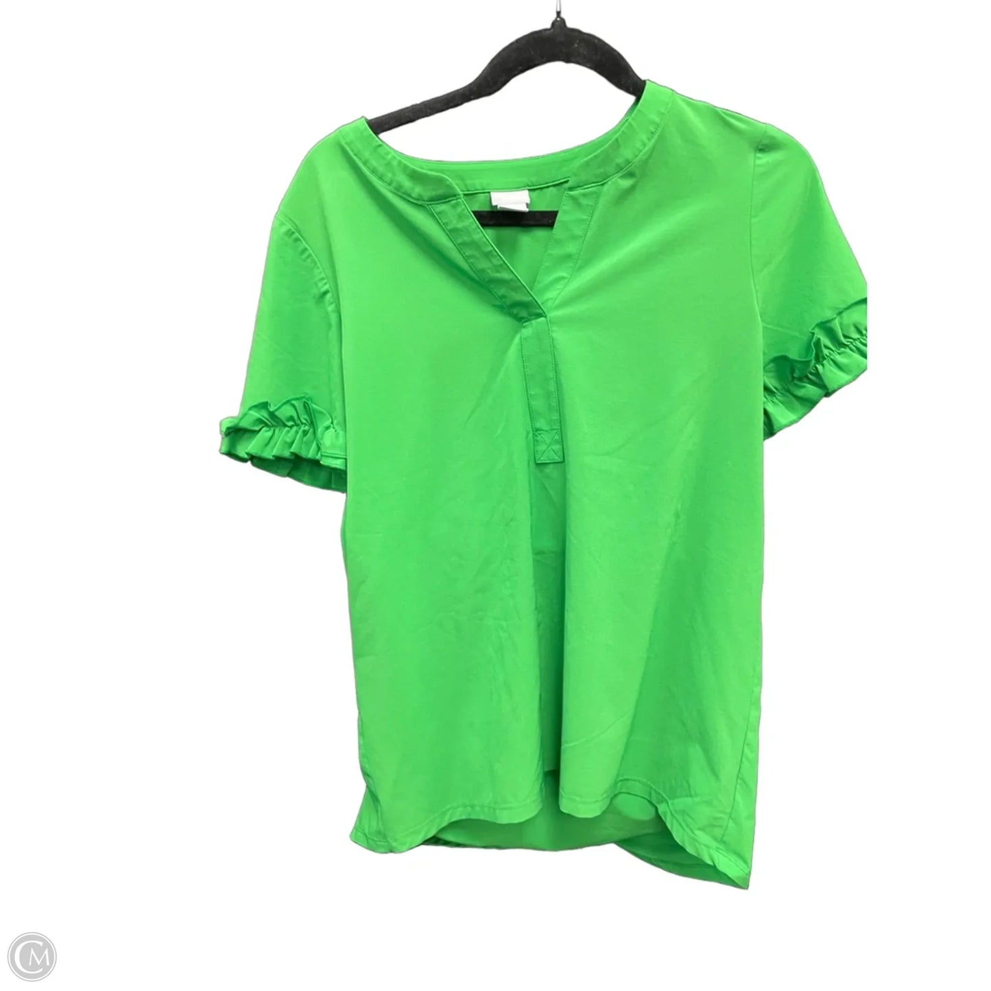 Top Short Sleeve By Chicos In Green, Size: S