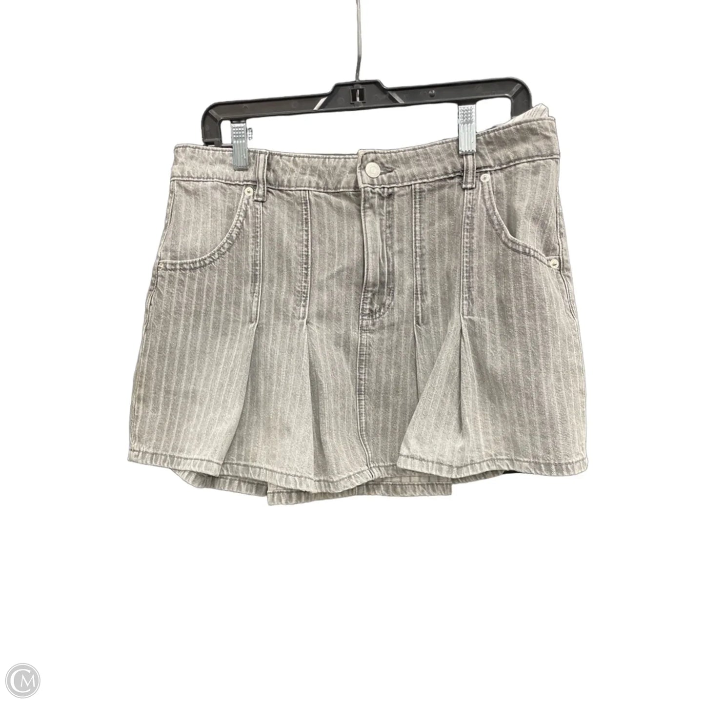 Skirt Mini & Short By Zara In Striped Pattern, Size: L