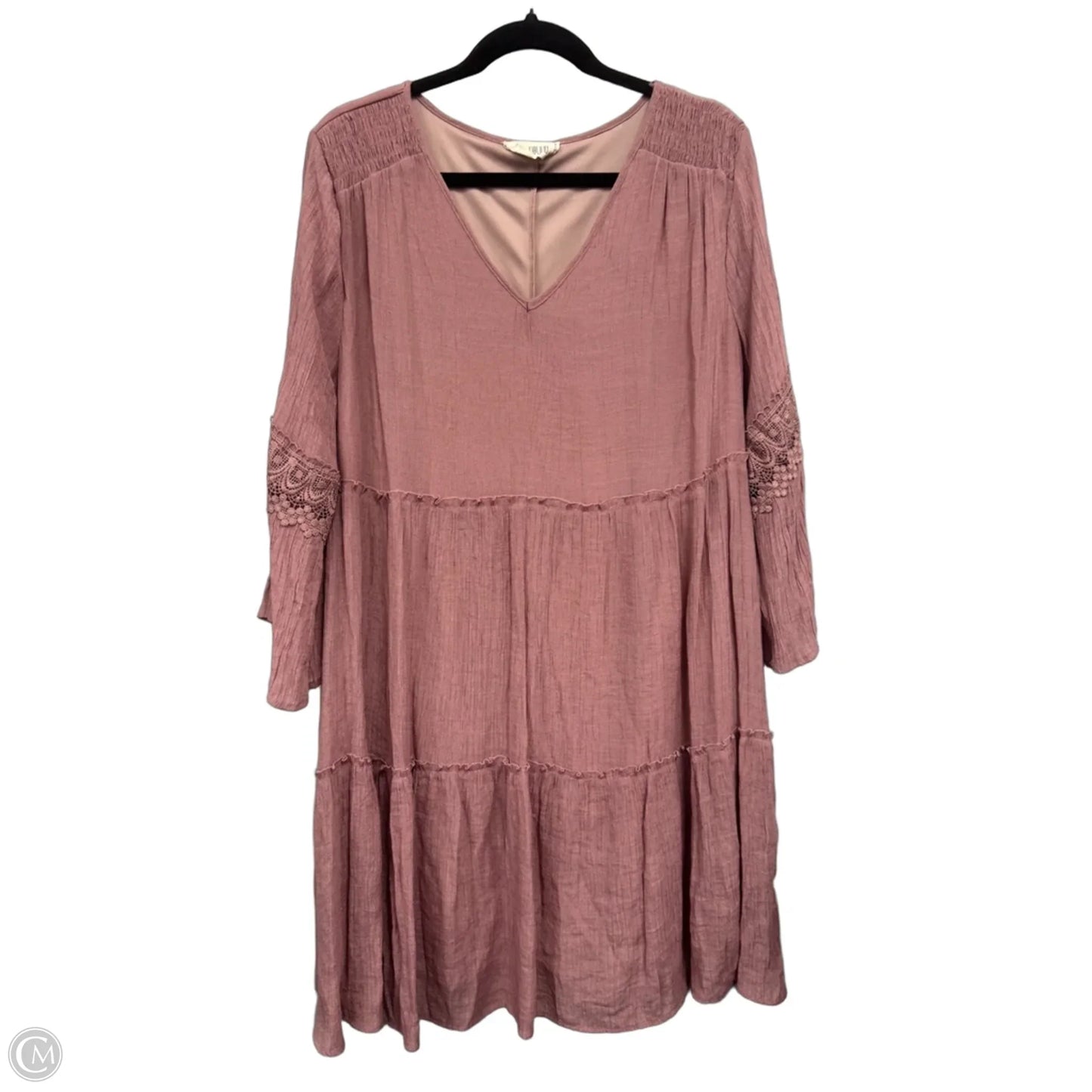Dress Casual Short By Clothes Mentor In Mauve, Size: 2x