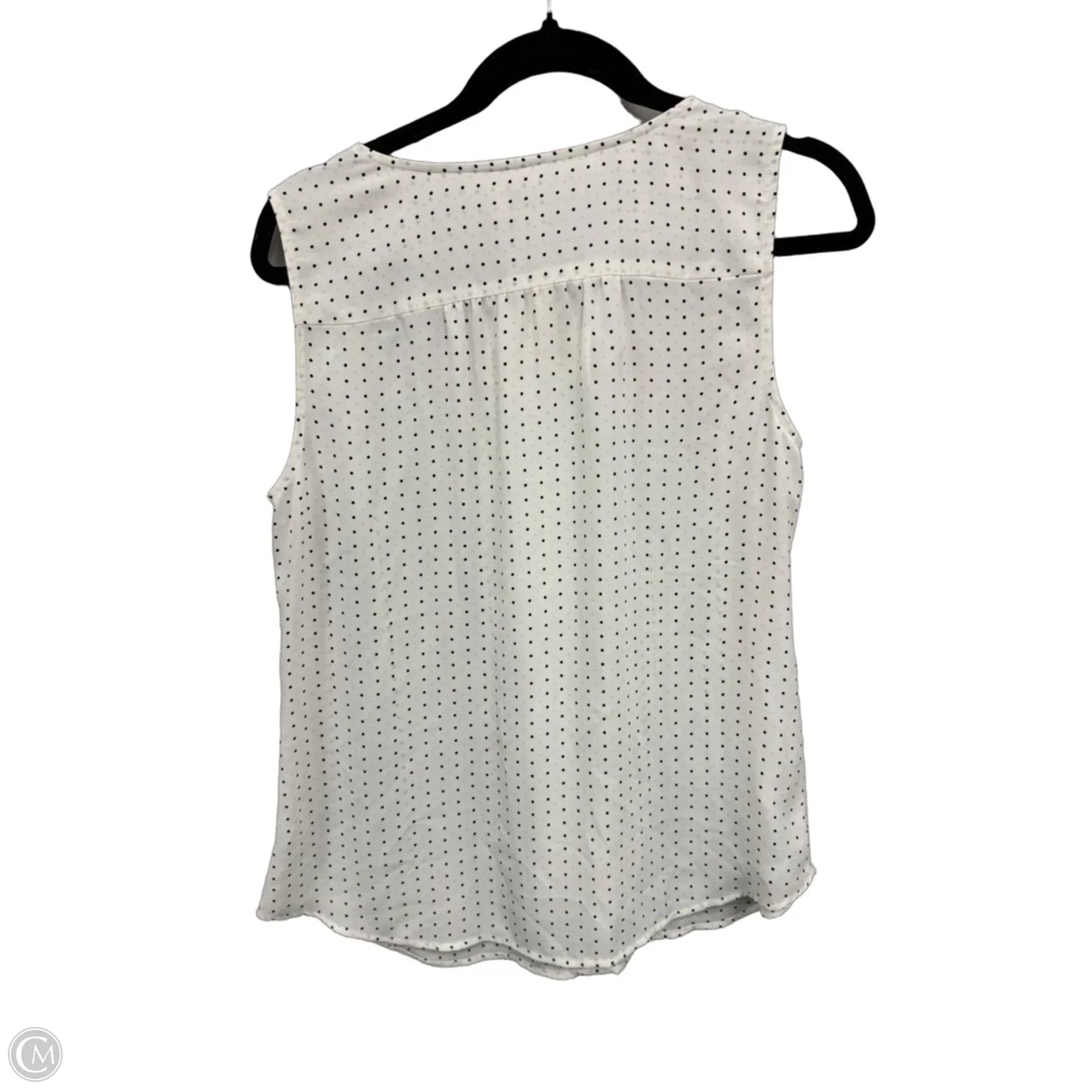 Top Sleeveless By Loft In Polkadot Pattern, Size: M