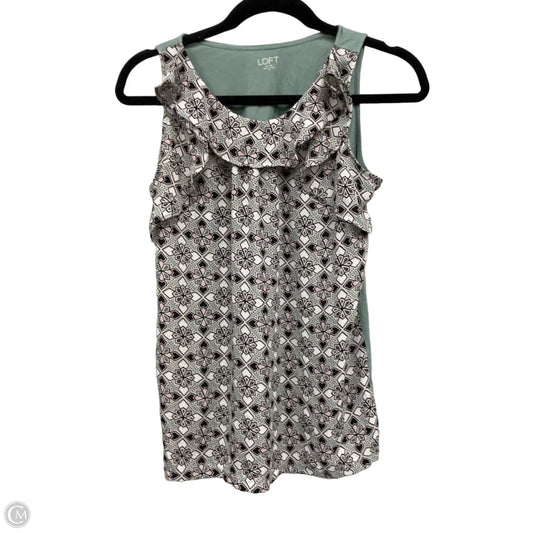 Top Sleeveless By Loft In Multi-colored, Size: M