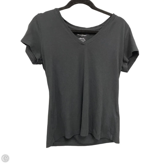 Top Short Sleeve Basic By Banana Republic In Black, Size: M
