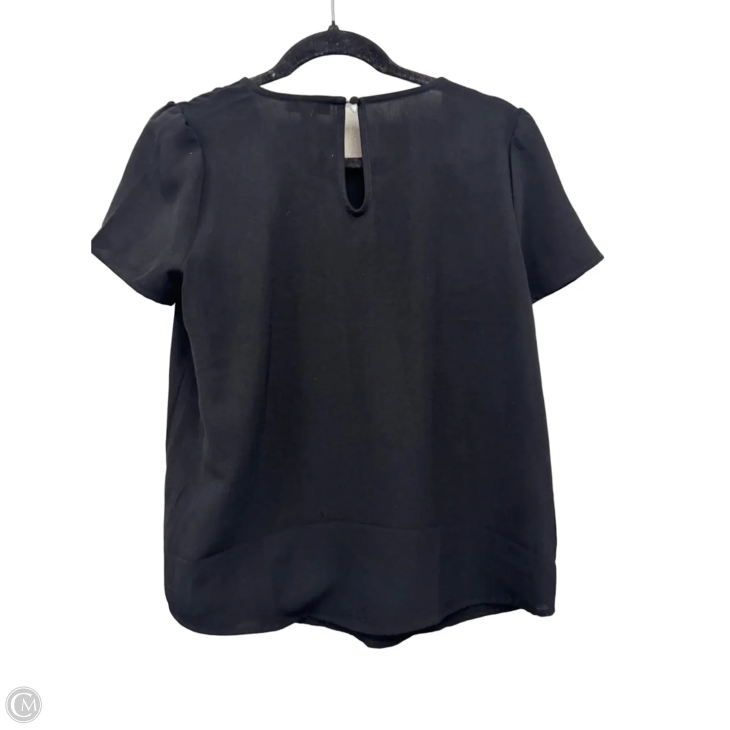 Top Short Sleeve By Mine In Black, Size: M
