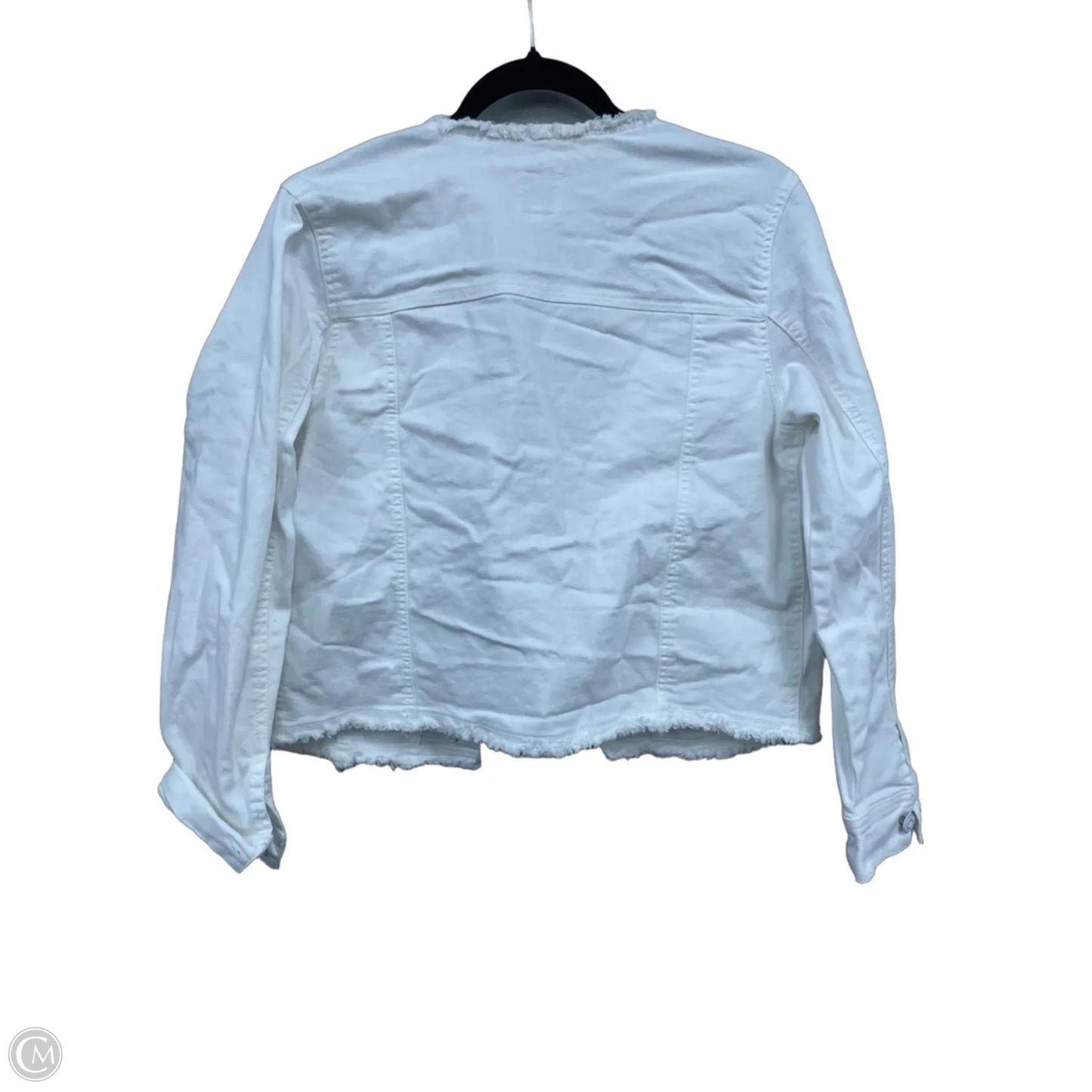 Jacket Denim By Kensie In White, Size: L