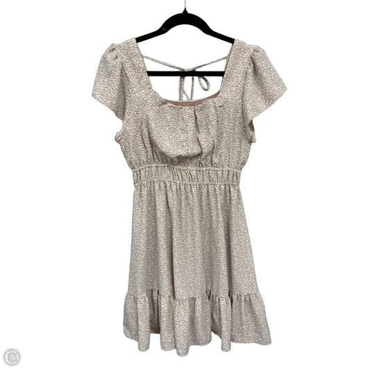 Dress Casual Short By Altard State In Tan & White, Size: M