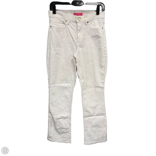 Jeans Designer By Lilly Pulitzer In White, Size: 4