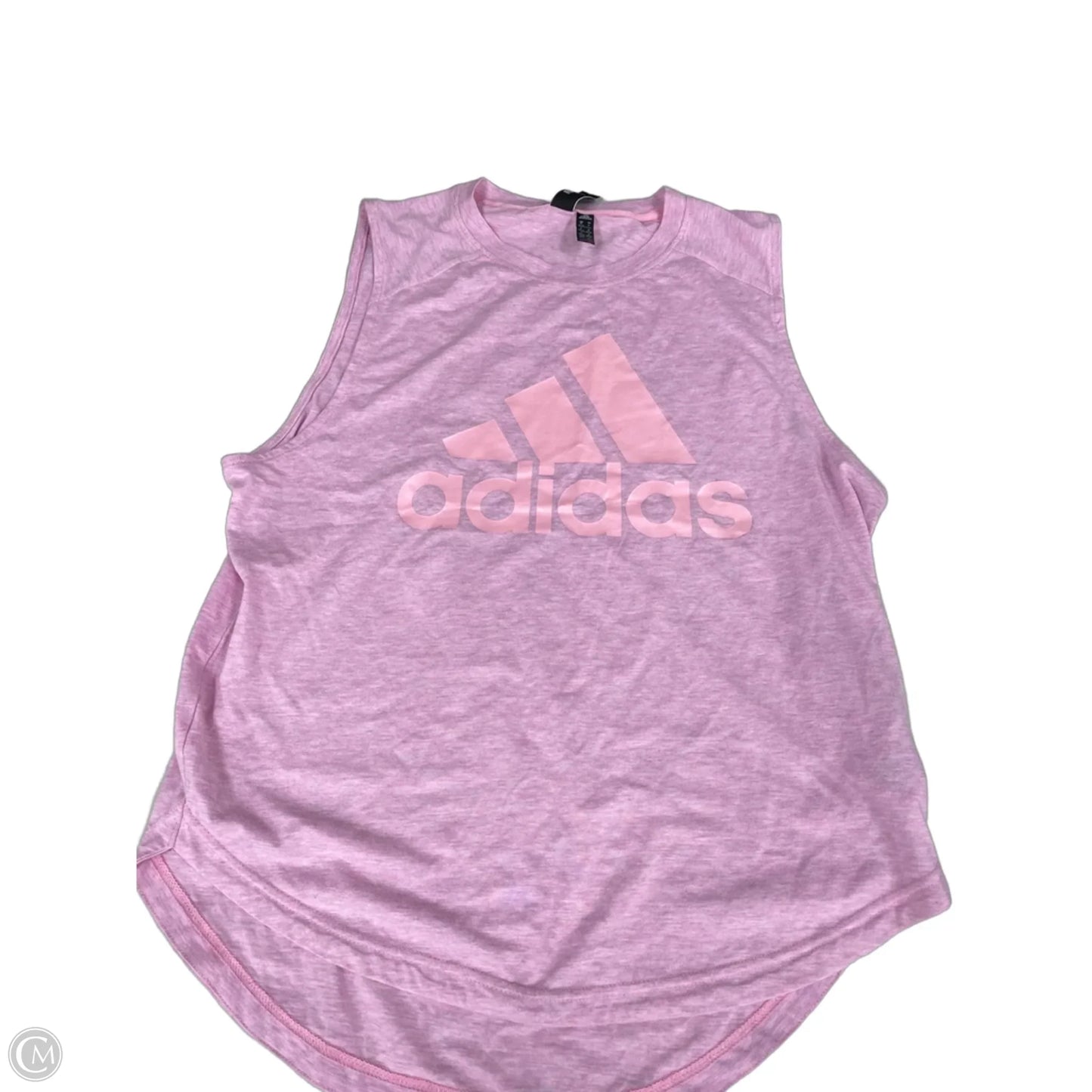 Athletic Tank Top By Adidas In Pink, Size: M