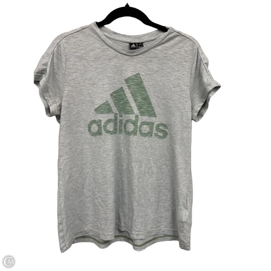 Top Short Sleeve Basic By Adidas In Green, Size: L