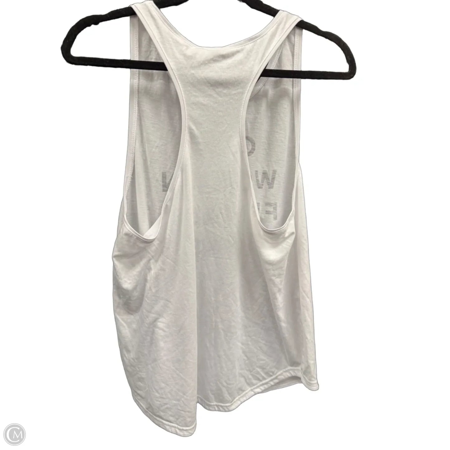 Athletic Tank Top By Adidas In White, Size: L
