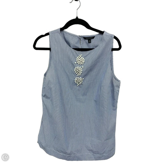 Top Sleeveless By Banana Republic In Striped Pattern, Size: M