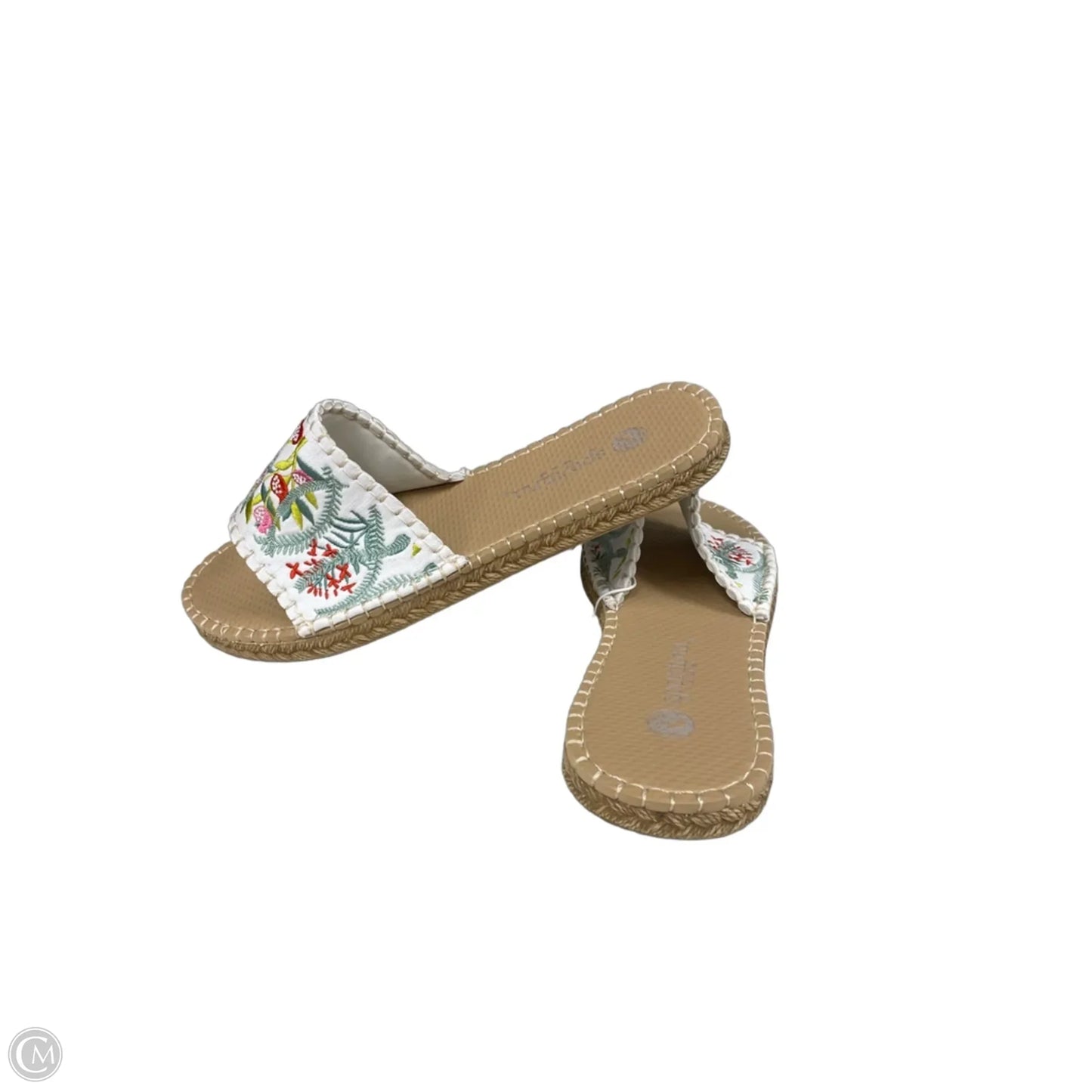 Sandals Flats By Spartina In Floral Print, Size: 10