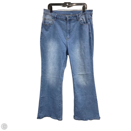 Jeans Flared By Romwe In Blue, Size: 3x
