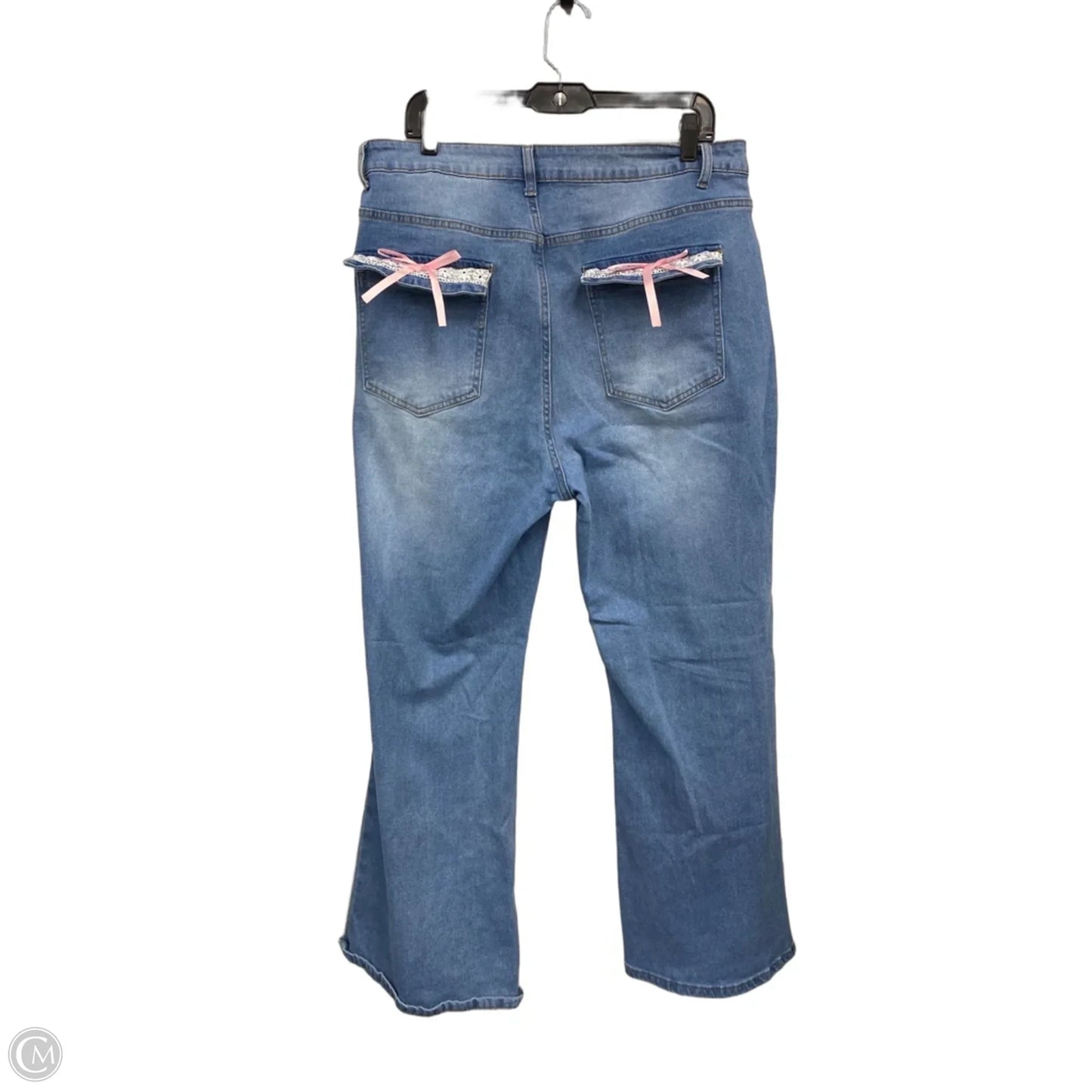 Jeans Flared By Romwe In Blue, Size: 3x