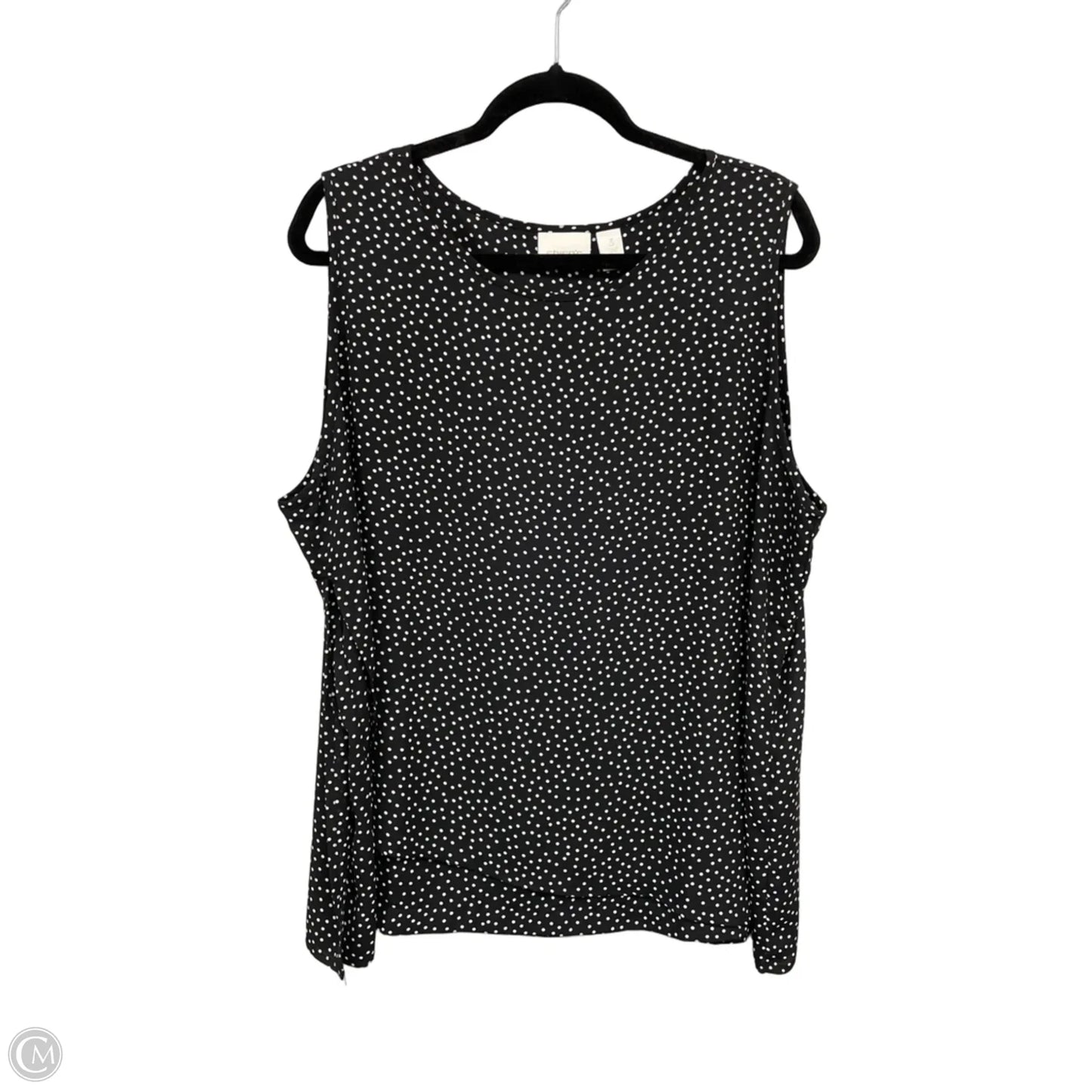 Top Sleeveless By Chicos In Polkadot Pattern, Size: Xl