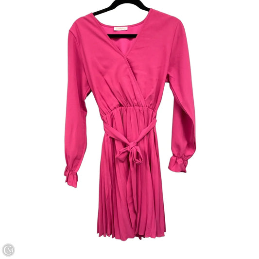 Dress Casual Short By Kirundo In Pink, Size: S