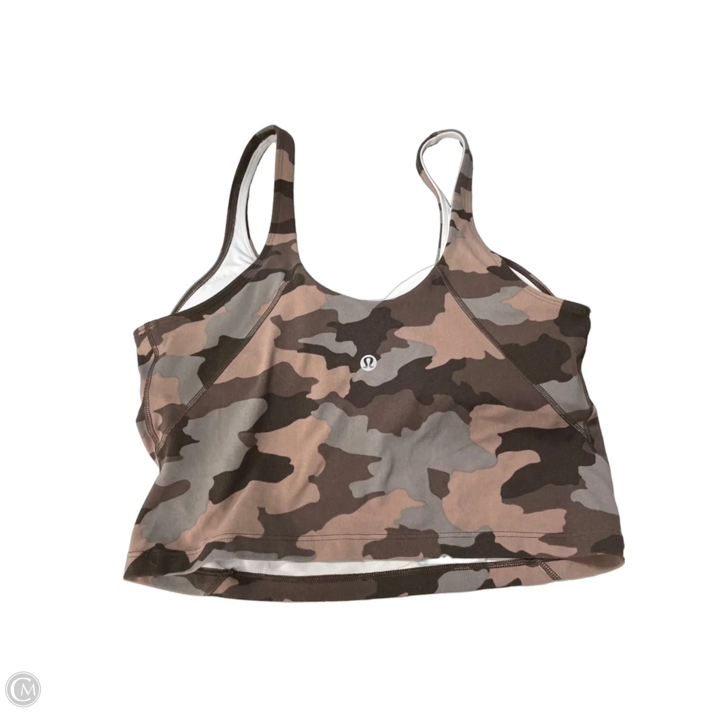 Athletic Bra By Lululemon In Camouflage Print, Size: 8