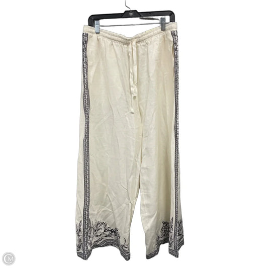 Pants Wide Leg By Max Studio In Black & Cream, Size: Xl