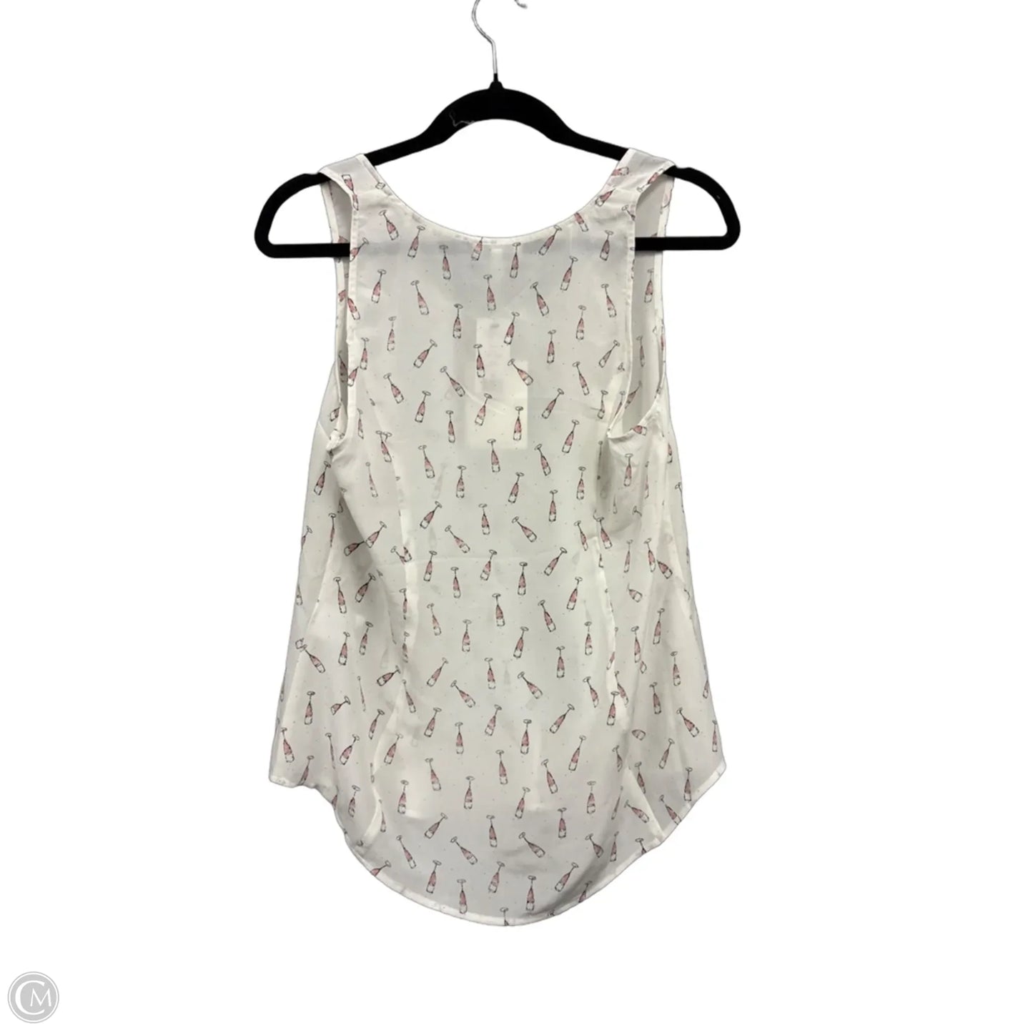 Top Sleeveless By Joie In Cream & Pink, Size: M