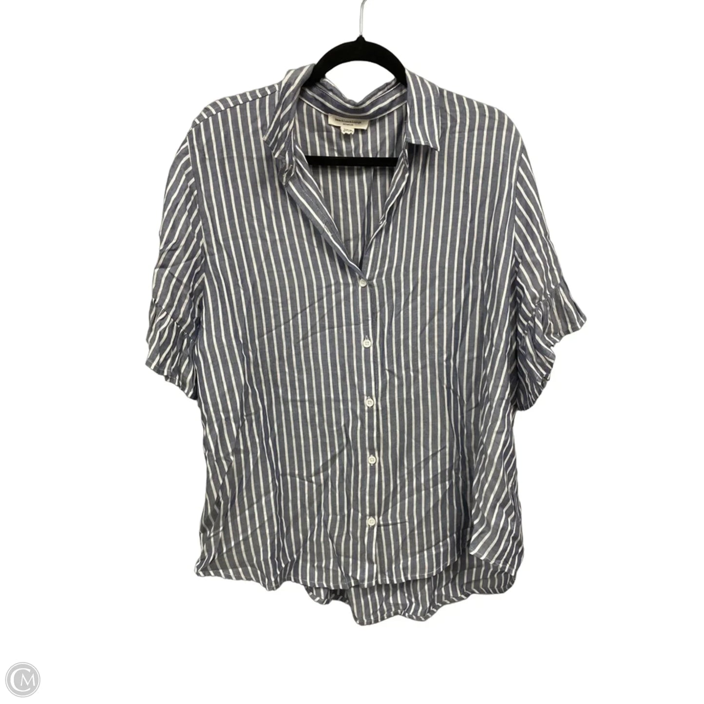 Top Short Sleeve By Beachlunchlounge In Striped Pattern, Size: Xl